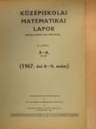 Tusnády Gábor - Középiskolai matematikai lapok 1967/8-9. [antikvár]
