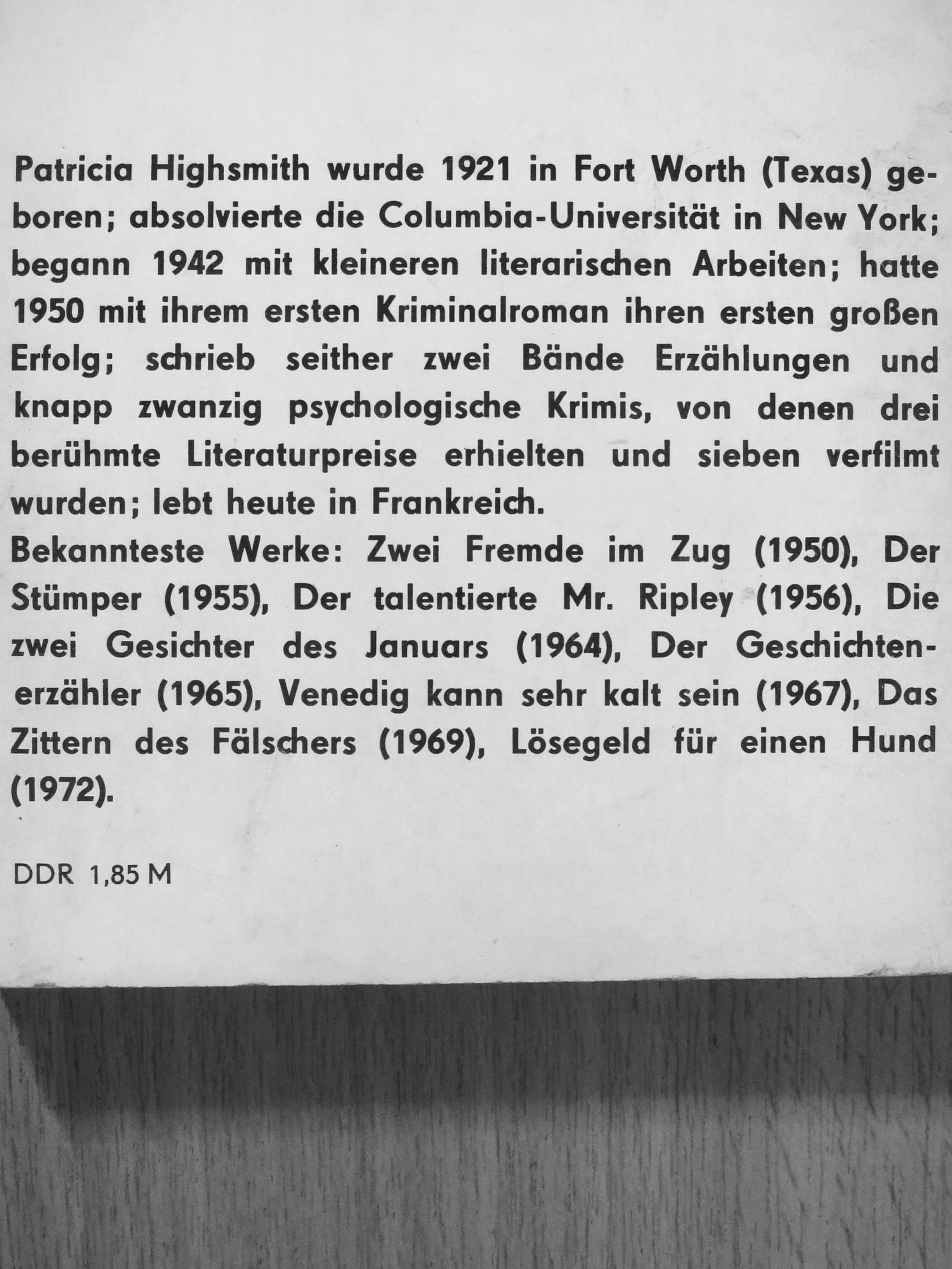 Patricia Highsmith - Die zwei Gesichter des Januars [antikvár]