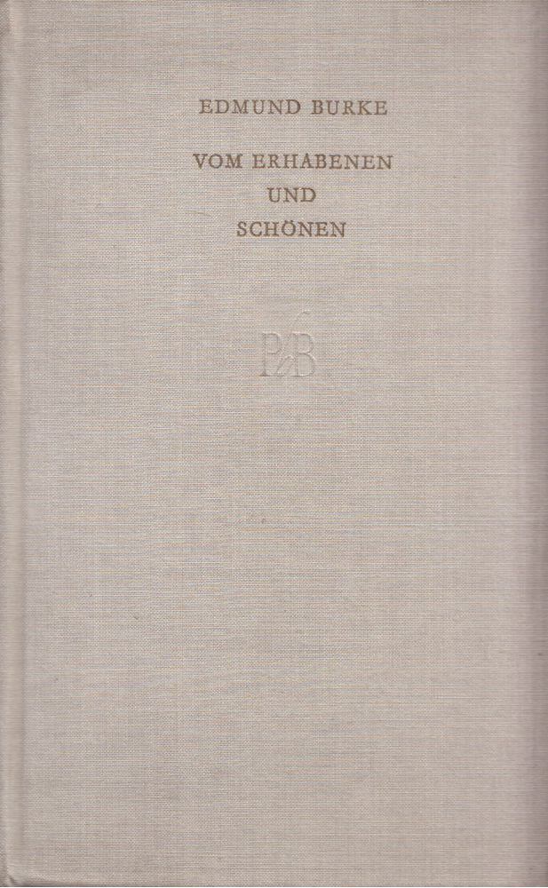 Edmund Burke - Vom Erhabenen und Schönen [antikvár]