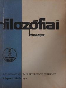 Fehér Márta - Filozófiai közlemények 1971/2. [antikvár]