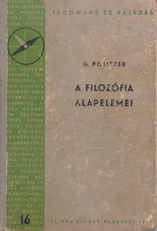 Politzer, Georges - A filozófia alapelemei [antikvár]