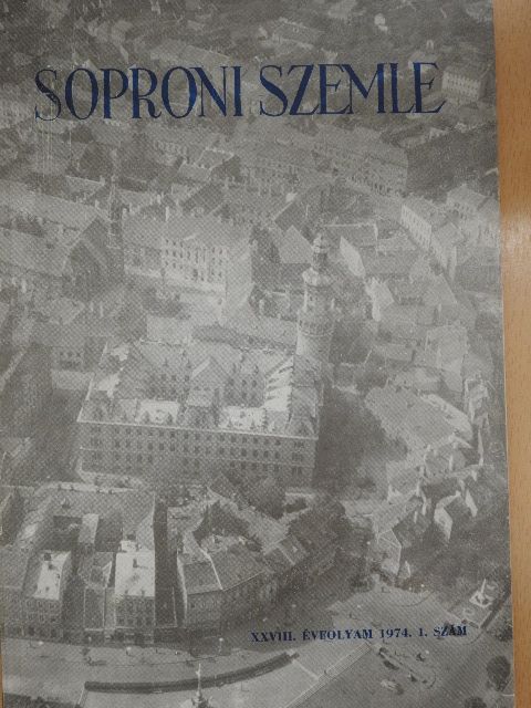 Eper Tivadar - Soproni szemle 1974/1. [antikvár]