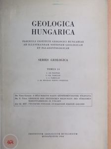 Dr. Végh Sándor - Geologica Hungarica - Series Geologica  [antikvár]