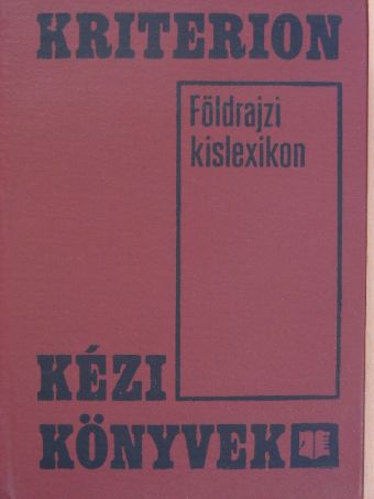 Balás Árpád - Földrajzi kislexikon [antikvár]