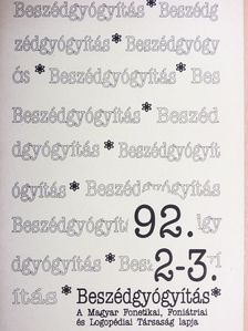 Burján Judit - Beszédgyógyítás 1992/2-3. [antikvár]