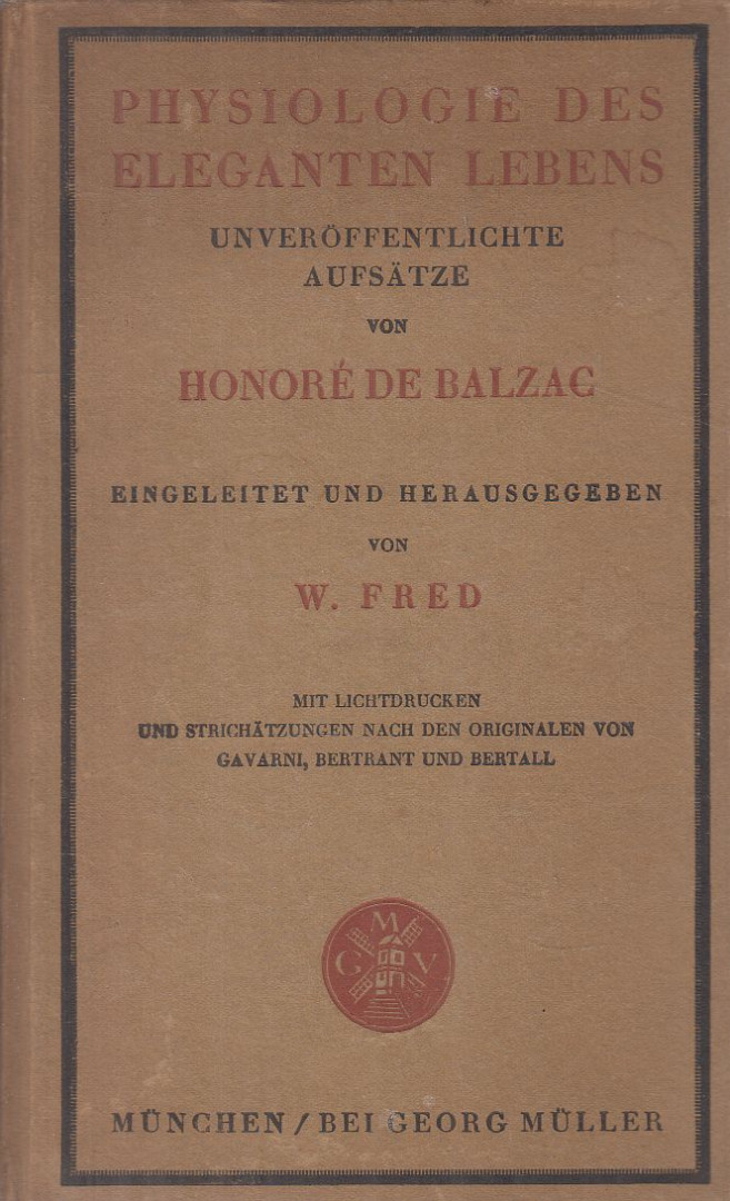 Honoré de Balzac - Physiologie des eleganten Lebens [antikvár]