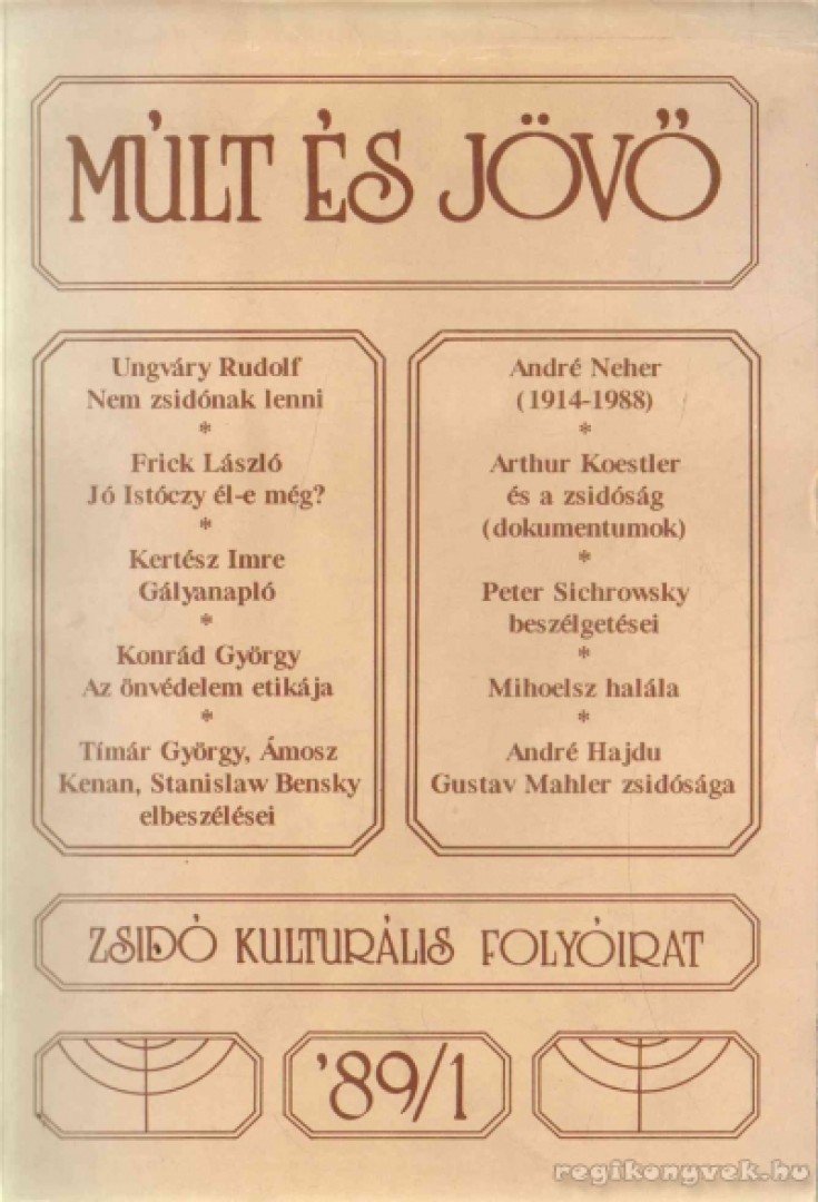 Múlt és jövő 1989/1 [antikvár]