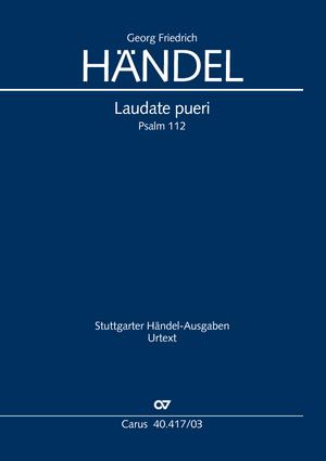 HAENDEL - LAUDATE PUERI PSALM 112 KLAVIERAUSZUG