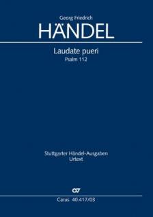 HAENDEL - LAUDATE PUERI PSALM 112 KLAVIERAUSZUG