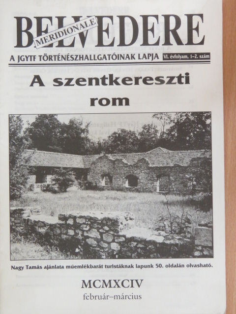 Brachfeld F. Olivér - Belvedere Meridionale 1994. február-március [antikvár]