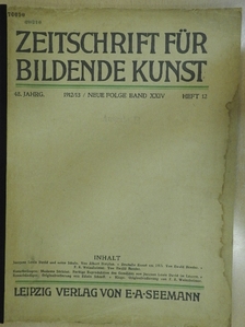 Zeitschrift für Bildende Kunst 1913. september [antikvár]