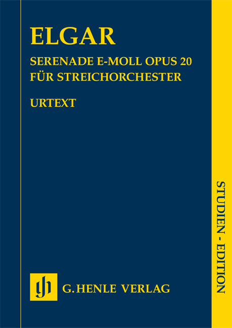 ELGAR - SERENADE e-MOLL OP.20 FÜR STREICHORCHESTER, STUDIEN-EDITION