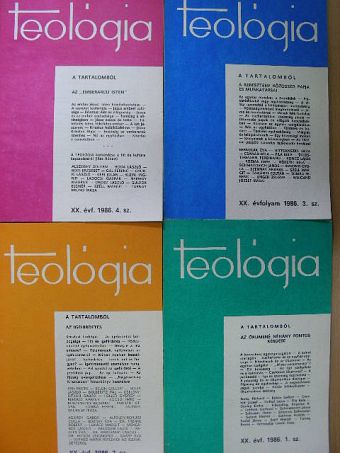 Alszeghy Zoltán - Teológia 1986/1-4. [antikvár]