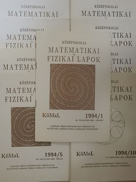 Középiskolai matematikai és fizikai lapok 1994. január-december [antikvár]