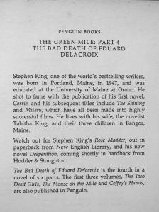 Stephen King - The Green Mile 5. [antikvár]