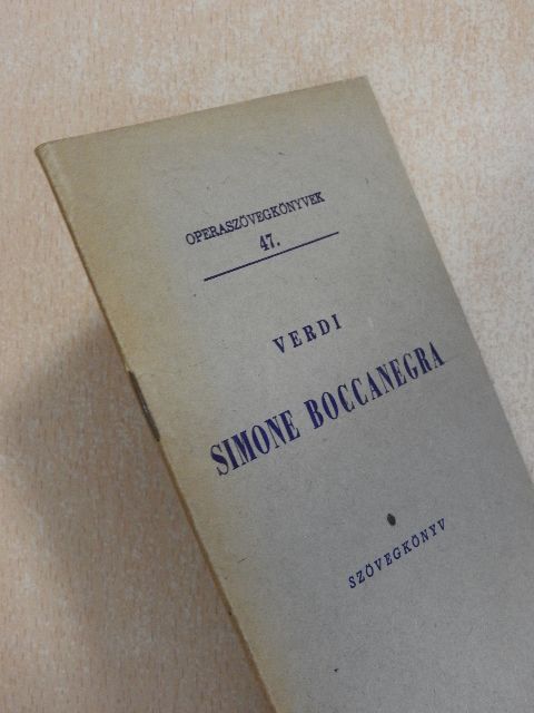 Francesco Maria Piave - Verdi: Simone Boccanegra [antikvár]