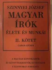 Szinnyei József - Magyar írók élete és munkái II. (töredék) [antikvár]