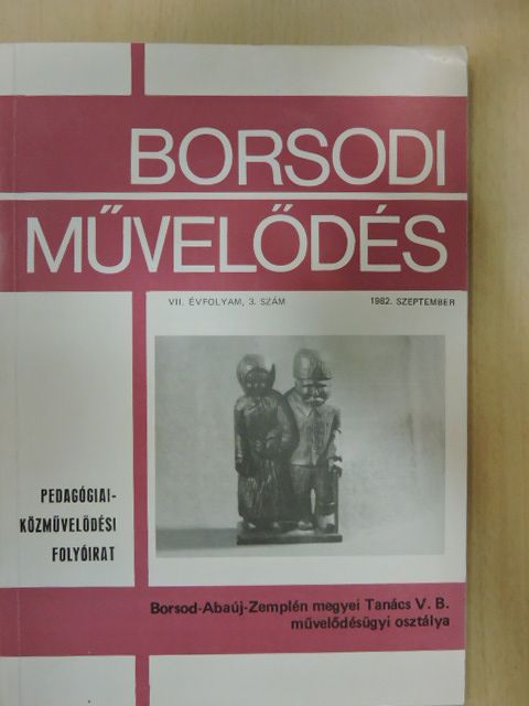 Barna György - Borsodi Művelődés 1982. szeptember [antikvár]