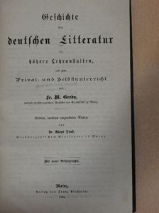 Fr. M. Gredy - Geschichte der deutschen Litteratur (gótbetűs) [antikvár]