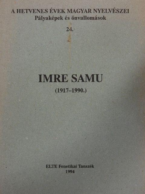 Imre Samu [antikvár]