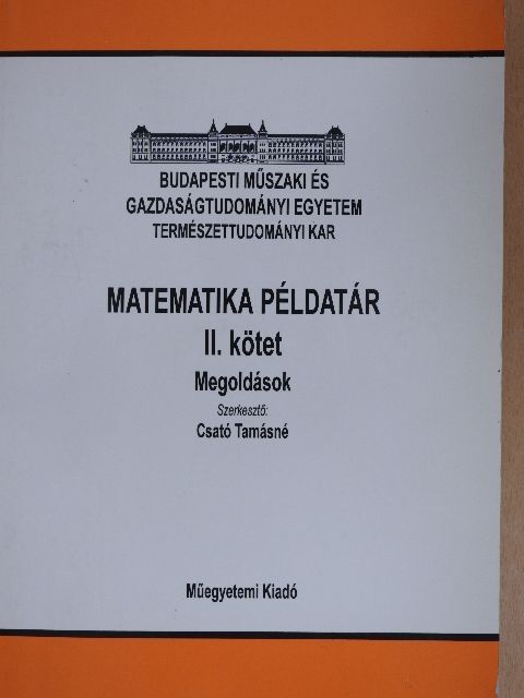 Matematika példatár II. [antikvár]
