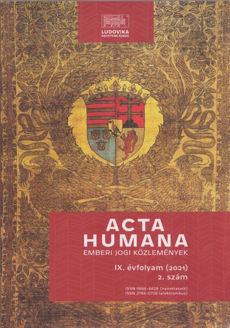 Péterfalvi Attila főszerk. - Acta Humana 9. évf. 2. szám [antikvár]