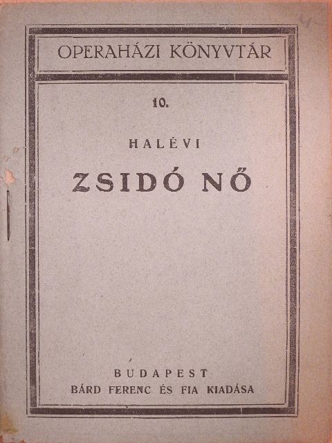 Halévy - Zsidó nő [antikvár]
