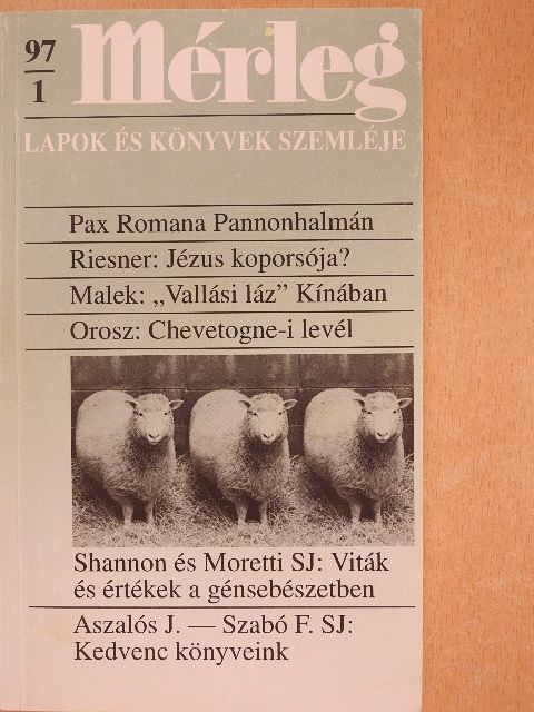 Aszalós J. - Mérleg 1997/1. [antikvár]