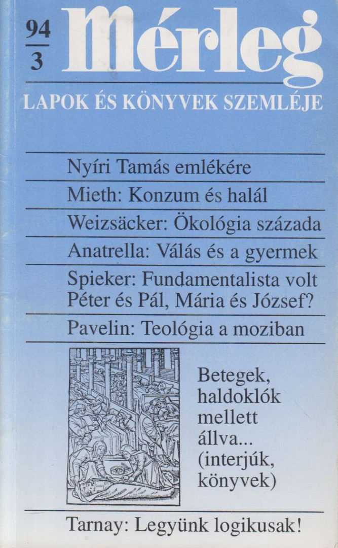 Boór János (főszerk.) - Mérleg 1994/3. [antikvár]