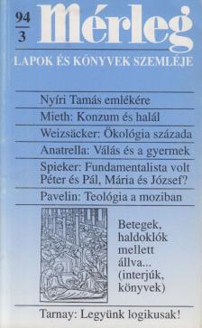 Boór János (főszerk.) - Mérleg 1994/3. [antikvár]