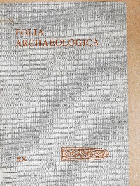 Ágnes Salamon - Folia Archaeologica XX. [antikvár]