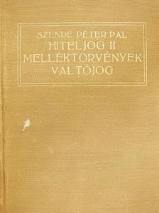 Dr. László Jenő - Magyar hiteljog II. (rossz állapotú) [antikvár]