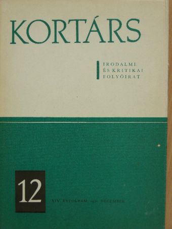 Antal Barnabás - Kortárs 1970. december [antikvár]