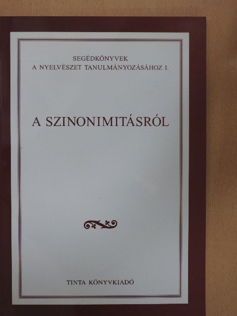 Andor József - A szinonimitásról [antikvár]