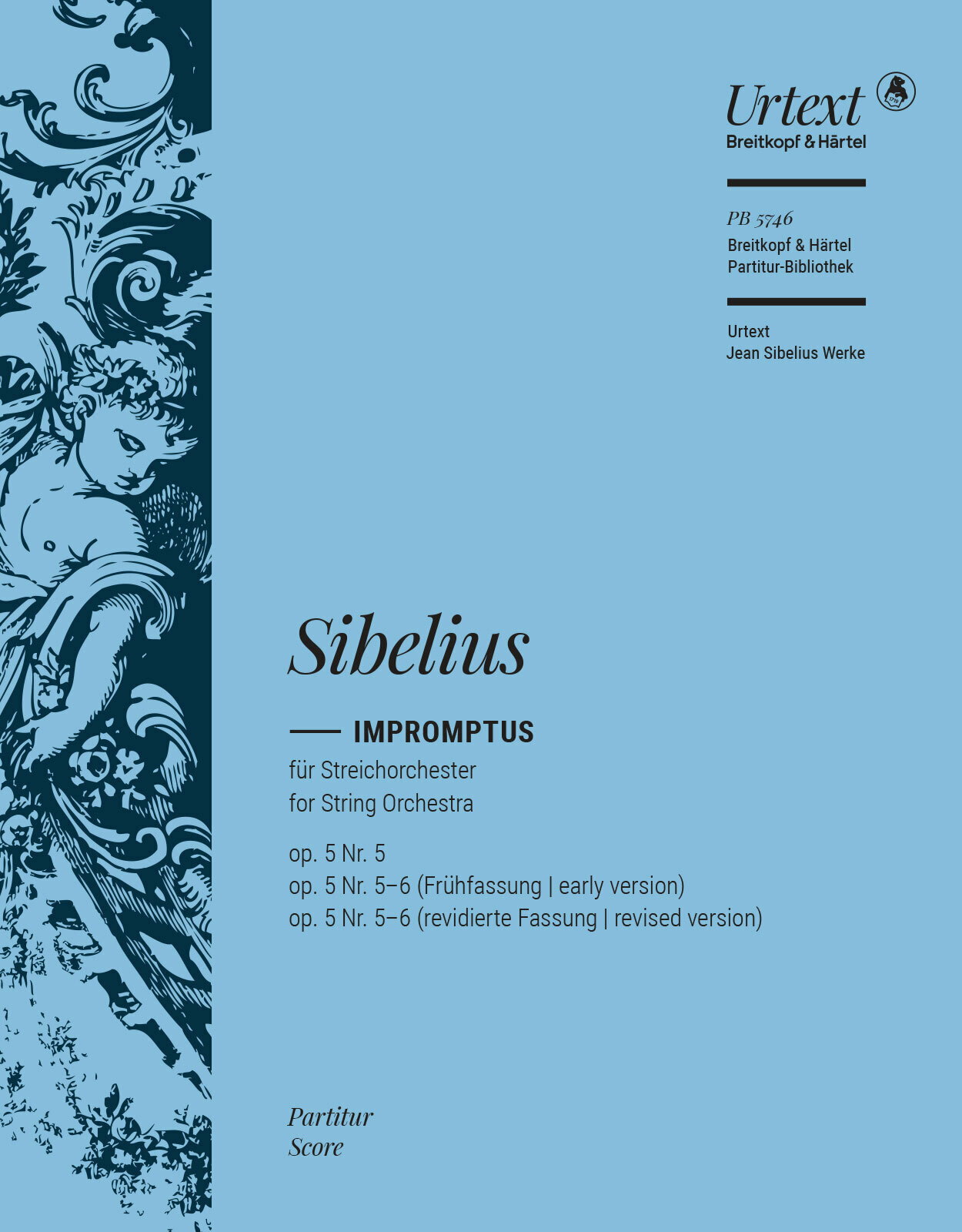 SIBELIUS - IMPROMPTUS FÜR STREICHORCHESTER OP. 5 NR. 5, PARTITUR
