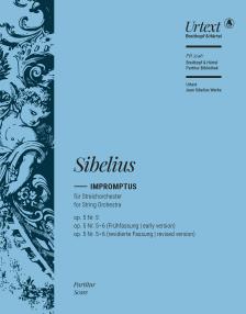 SIBELIUS - IMPROMPTUS FÜR STREICHORCHESTER OP. 5 NR. 5, PARTITUR