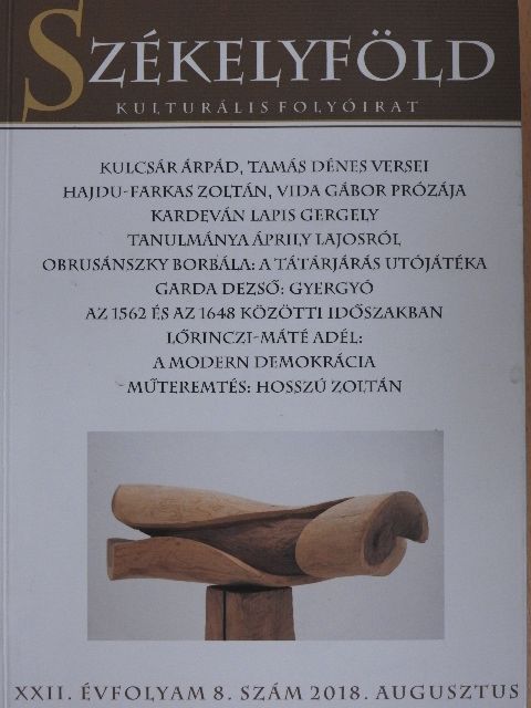 Borsodi L. László - Székelyföld 2018. augusztus [antikvár]