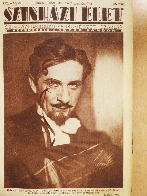 Bús Fekete László - Szinházi Élet 1929. (nem teljes évfolyam) [antikvár]