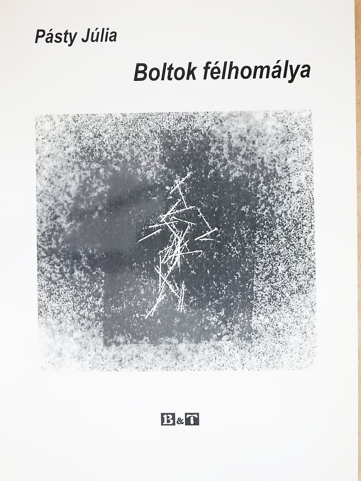 Pásty Júlia - Boltok félhomálya (dedikált példány) [antikvár]