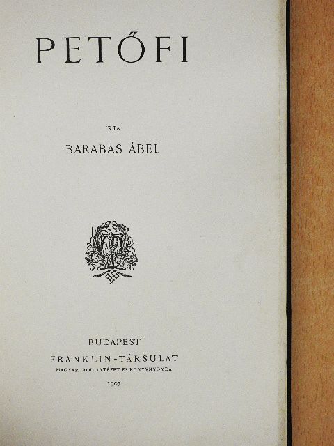 Barabás Ábel - Petőfi [antikvár]