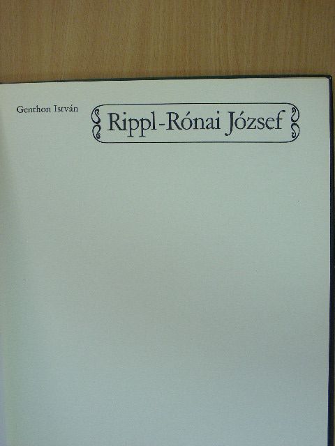 Genthon István - Rippl-Rónai József [antikvár]