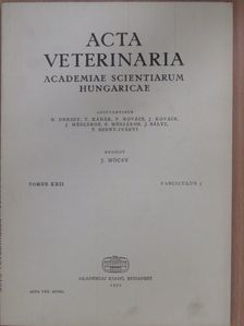 B. P. Pande - Acta Veterinaria Tomus XXII, Fasciculus 3. [antikvár]