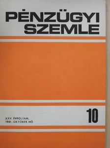 Dr. Csúcs László - Pénzügyi Szemle 1981. október [antikvár]