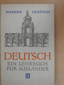 Hans Israel - Deutsch - Ein Lehrbuch für Ausländer III. [antikvár]