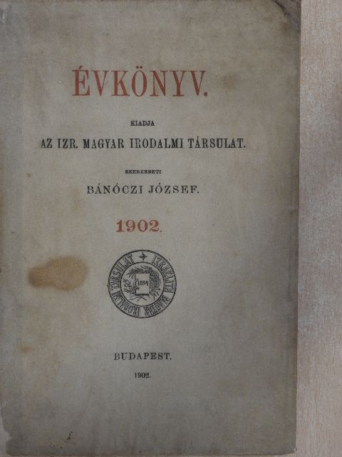 Ágai Adolf - Évkönyv 1902. [antikvár]