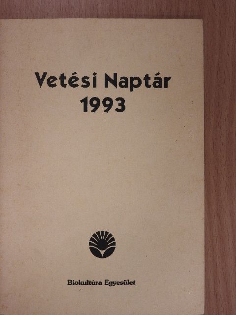 Maria Thun - Vetési Naptár 1993 [antikvár]