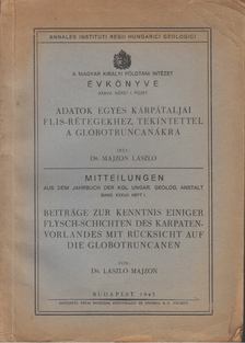 Majzon László - Adatok egyes kárpátaljai flis-rétegekhez, tekintettel a globotruncanákra (dedikált) [antikvár]
