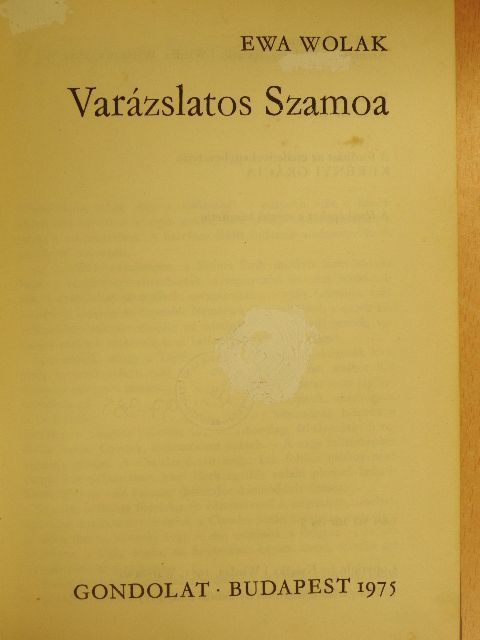 Ewa Wolak - Varázslatos Szamoa [antikvár]