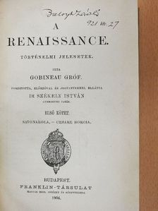 Gobineau - A renaissance I-II. [antikvár]