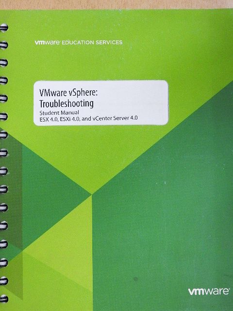 VMware vSphere: Troubleshooting [antikvár]